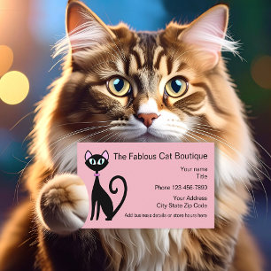 Cat Theme Business Cards Visitenkarte