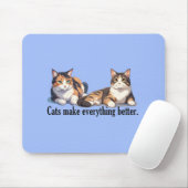 Cat Theme Mousepad mit ansprechender Farbe (Mit Mouse)