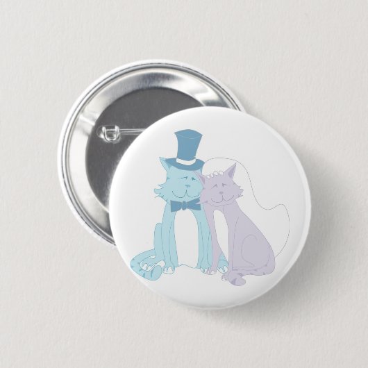 Cat Theme Wedding Button (Vorne & Hinten)