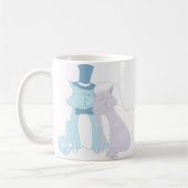 Cat Theme Wedding Kaffeetasse (Links)