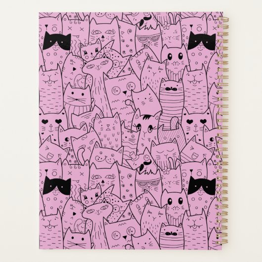Cat Themed Annual Planer (Rückseite)