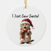 Cat Themed Christmas Cheer Cat Ornament (Vorne)