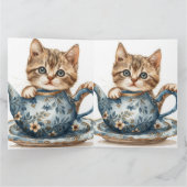 Cat-Themed Grußkarte Karte (Innenseite)