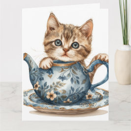 Cat-Themed Grußkarte Karte