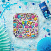 Cat-Themed Happy Birthday Paper Teller (Party)