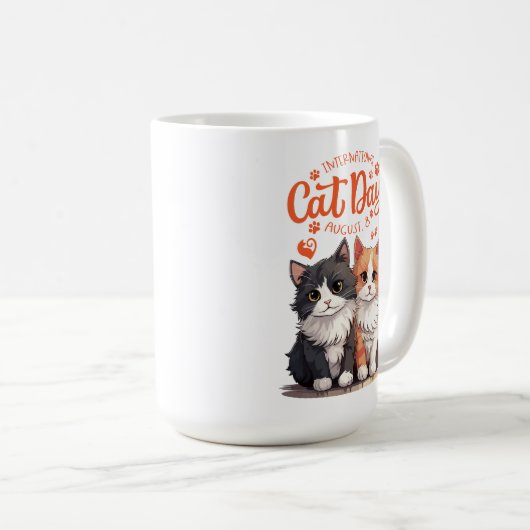 Cat-Themed Kaffeetasse (VorderseiteRechts)