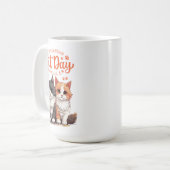 Cat-Themed Kaffeetasse (Vorderseite Links)