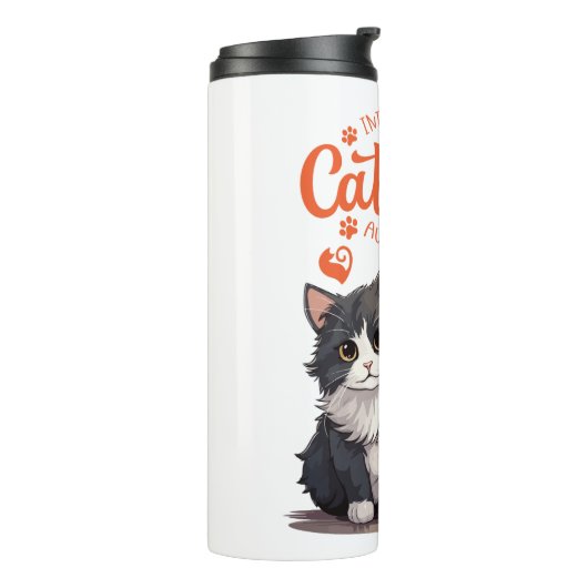 Cat-Themed Thermosbecher (Nach links gedreht)