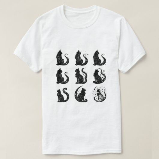 Cat-Themed Wall Art T-Shirt (Design vorne)