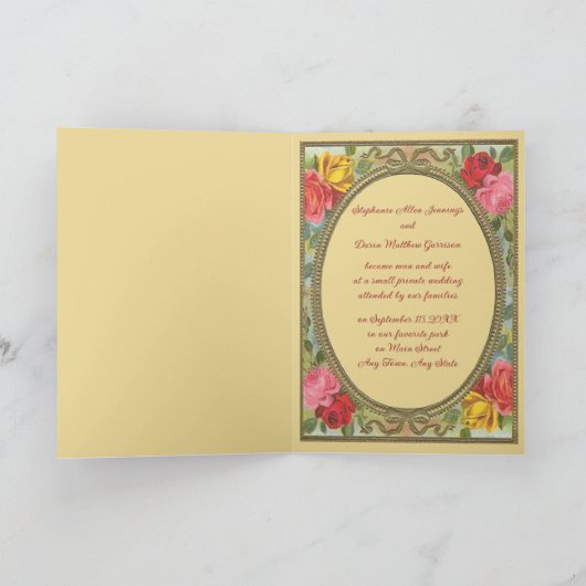 Cat Themed Wedding Ankündigung (Innenseite)