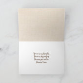 Cat Thinking von Ihnen Karte (Innenseite)