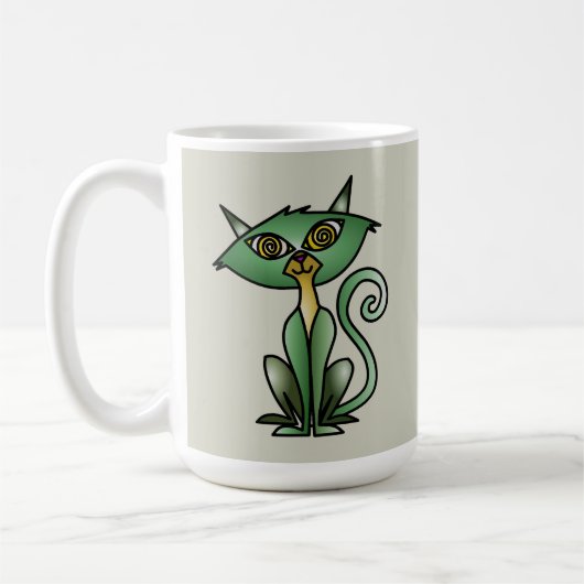 Cat Throw-Tasse - Katzengeschenk Kaffeetasse (Links)