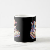 Cat Throwing Dice Tabletop Game Kaffeetasse (Mittel)