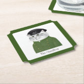 CAT-Ticketpapier-Untersetzer CHAUFFEUR + Text Untersetzer (angewinkelt)