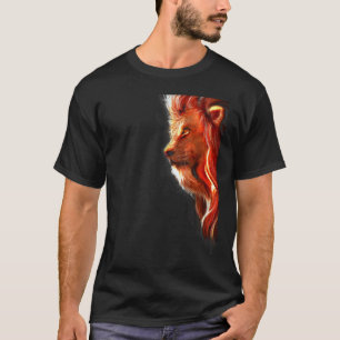 Cat Tiger Shadows Reflection Strong Bold Deep Dime T-Shirt