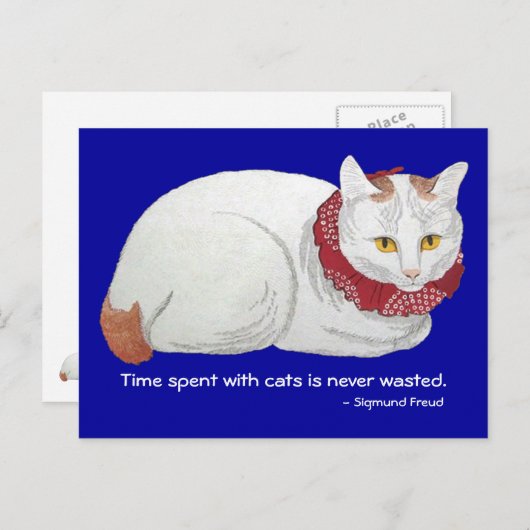 Cat Time Postcard Postkarte (Vorne/Hinten)