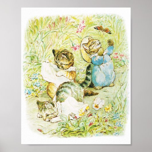 Cat Tom Kitten Poster für Baby & Kinderzimmer Wand (Vorne)