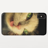 Cat Tongue Case-Mate iPhone Hülle (Rückseite (Horizontal))