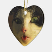 Cat Tongue Keramikornament (Links)