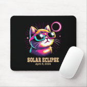 Cat Total Solar Eclipse 8. April Mousepad (Mit Mouse)