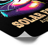 Cat Total Solar Eclipse 8. April Poster (Ecke)