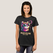 Cat Total Solar Eclipse 8. April T-Shirt (Vorne ganz)