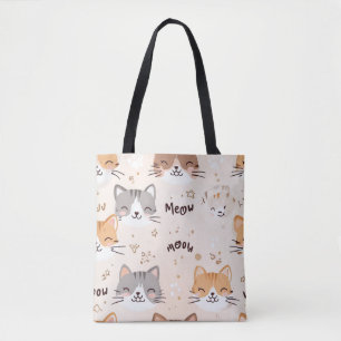 Cat Tote Bag - Adorable & Fun Feline Accessoire Tasche