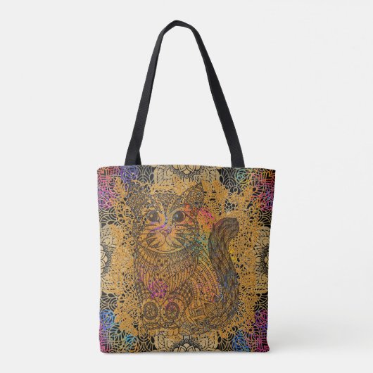 Cat Tote Bag Tasche (Rückseite)
