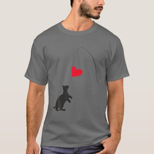 Cat Toy Apparel Valentine's Day Geschenke für sie T-Shirt (Vorderseite)