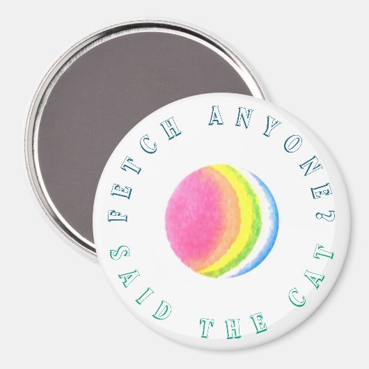 Cat Toy Magnet (Vorderseite/Rückseite)