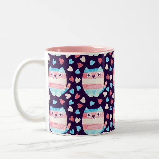 Cat Transgender Pride Tasse (Links)