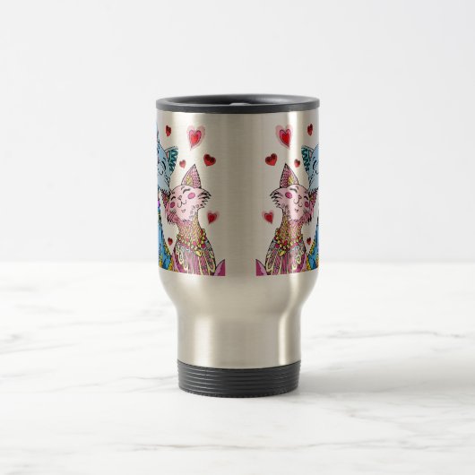 Cat Travel Mug Reisebecher (Mittel)