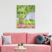 Cat Tree House Leinwanddruck (Insitu (Wohnzimmer))