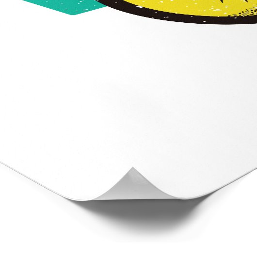 Cat Trick Funny Tabby Cat Rafting Einrad Poster (Ecke)