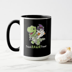 Cat Trick Rawr Leckerei T-rex Mummy Costume Tasse