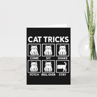 Cat Tricks Cat Owner Karte