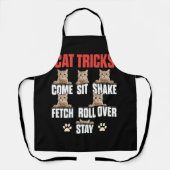 Cat Tricks Cat Training Komm Sit Shake Fetch Roll Schürze (Vorderseite)