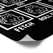 Cat Tricks Funny Cat Lover Geschenke für Männer Poster (Ecke)