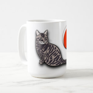 Cat trifft den Vollmond Kaffeetasse