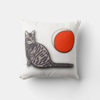 Cat trifft den Vollmond Kissen