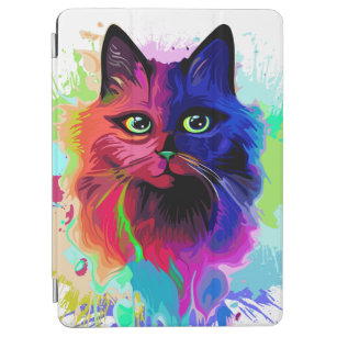 Cat Trippy Psychedelic Pop Art iPad Air Hülle