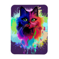 Cat Trippy Psychedelic Pop Art