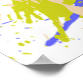 Cat Trippy Psychedelic Pop Art Poster (Ecke)