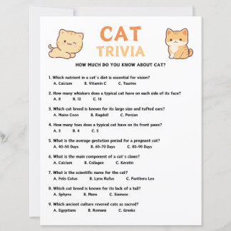 Cat Trivia Game