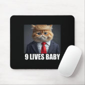 Cat Trump 9 Lives Ba1 Mousepad (Mit Mouse)