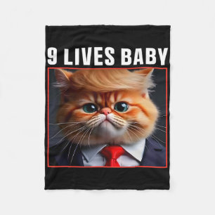 Cat Trump 9 Lives Ba Funny Trump Meme Fleecedecke
