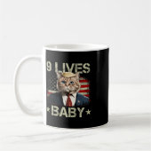 Cat Trump 9 Lives Ba Kaffeetasse (Links)