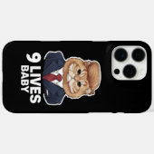 Cat Trump 9 Lives Baby Case-Mate iPhone Hülle (Rückseite (Horizontal))