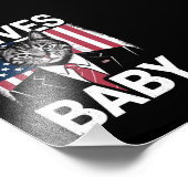 Cat Trump 9 Lives Baby Funny Trump Cat Fotodruck (Ecke)