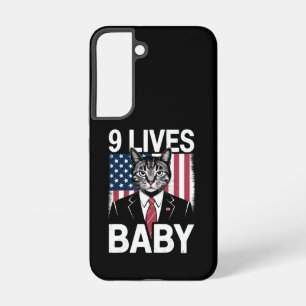 Cat Trump 9 Lives Baby Funny Trump Cat Samsung Galaxy Hülle
